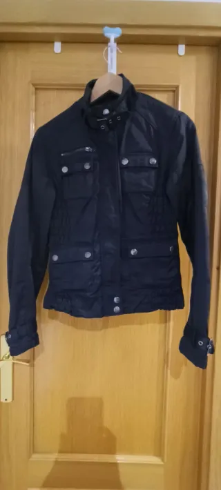 Cazadora Biker Azul Marino