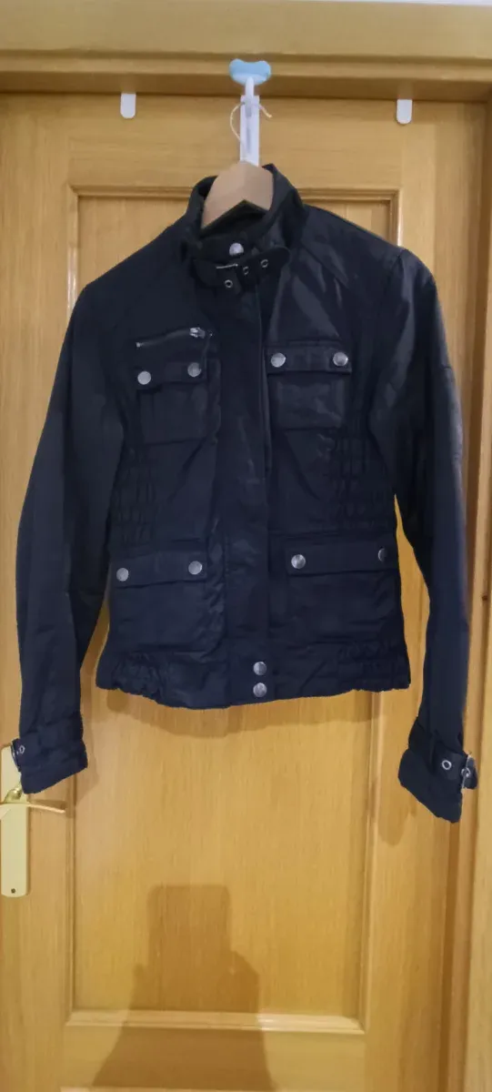 Cazadora Biker Azul Marino