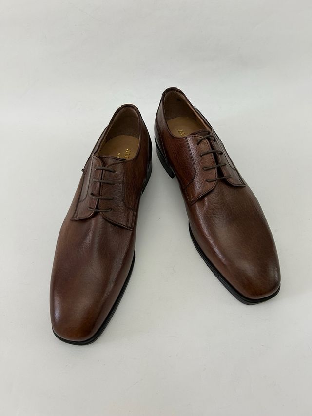 Nuove scarpe derby uomo vera pelle 44