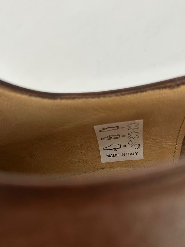 Nuove scarpe derby uomo vera pelle 44