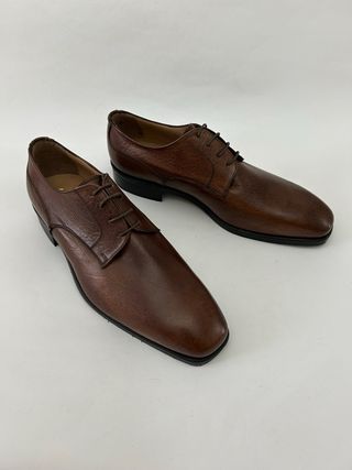 Nuove scarpe derby uomo vera pelle 44