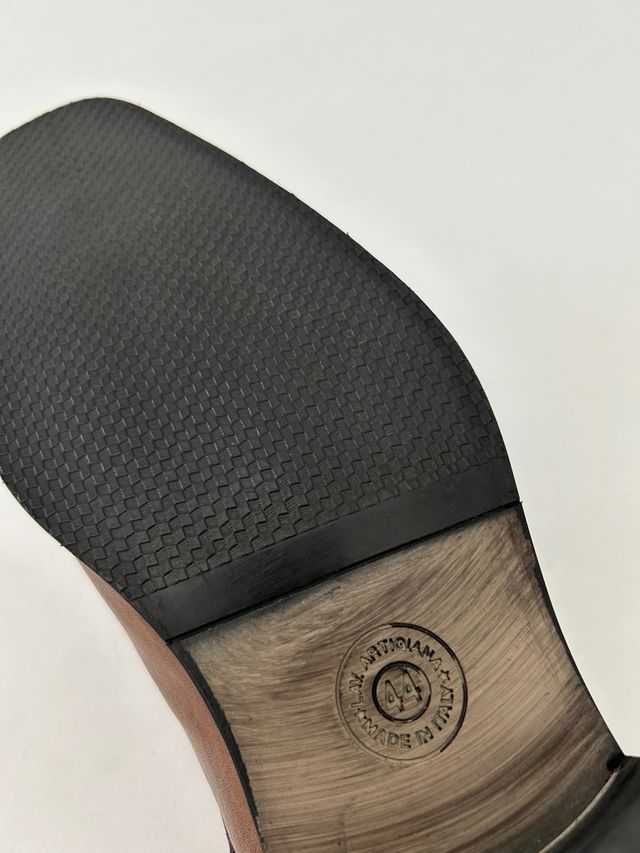 Nuove scarpe derby uomo vera pelle 44