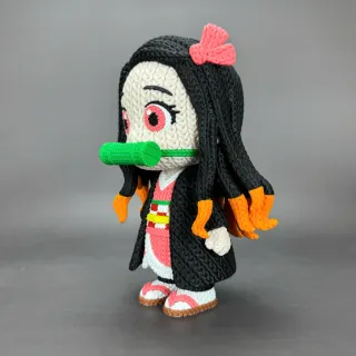 Figura Nezuko Crochet 3D