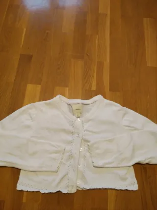 Chaqueta torera blanca T. 6-7 años