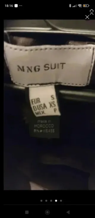 Abrigo Mango Mujer Talla S Marrón