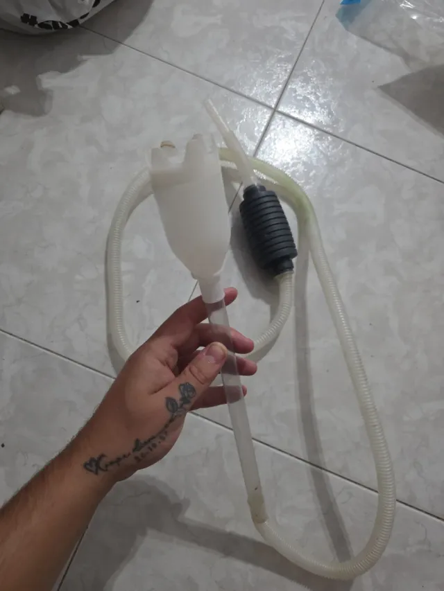 Sifón Limpiador Acuario, Bomba Manual