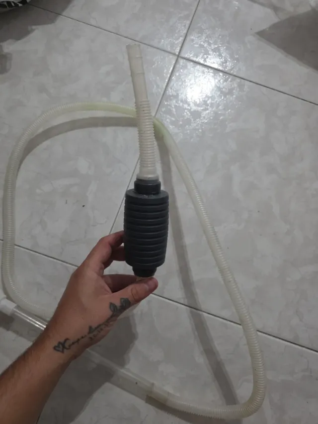 Sifón Limpiador Acuario, Bomba Manual