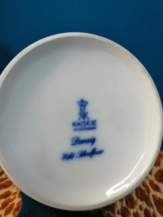 Vaso ceramica vintage anni 60 decorato