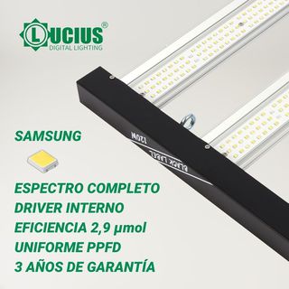 Foco LED Lucius Black Label 120W Cultivo