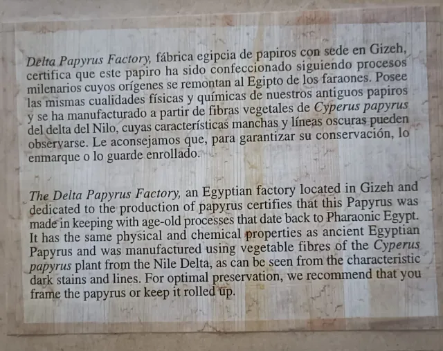 Papiro Egipcio Río Nilo Mapa