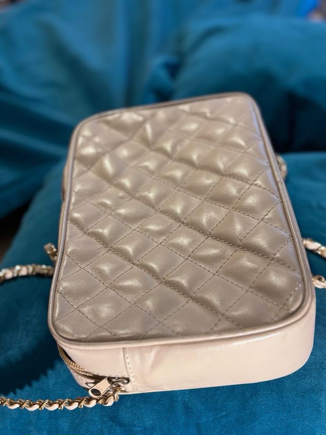 Bolso piel crema HG Guitart