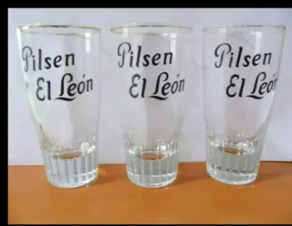 6 Vasos Cerveza El Leon
