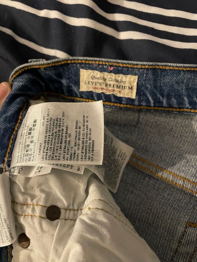 Levi's W26 L30 Jeans Azules Desgastados