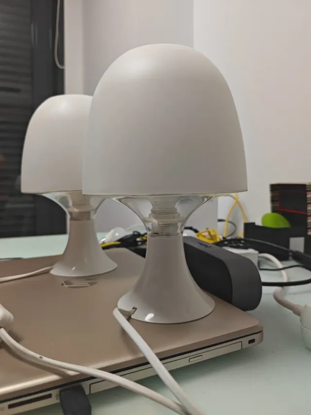 Juego 2 Lámparas Mesita Noche