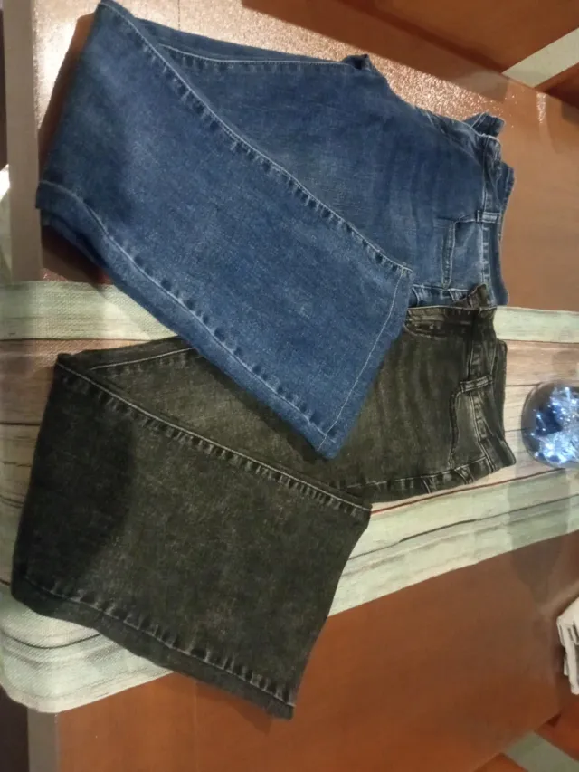 Tejanos campana azul y gris