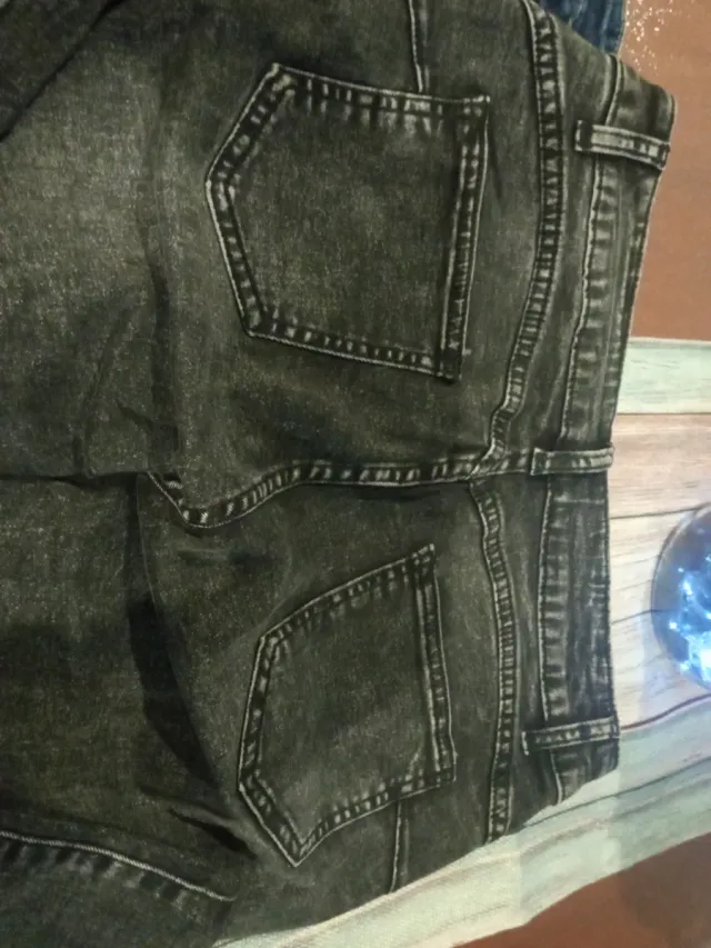 Tejanos campana azul y gris