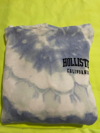 Sudadera Hollister Tie-Dye Azul y Blanca