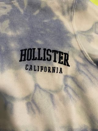 Sudadera Hollister Tie-Dye Azul y Blanca