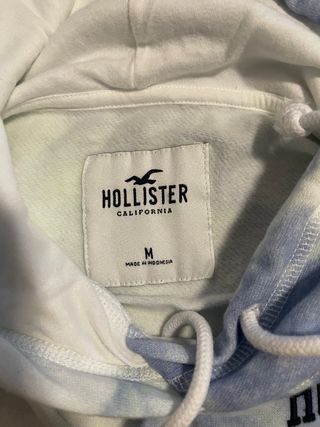 Sudadera Hollister Tie-Dye Azul y Blanca