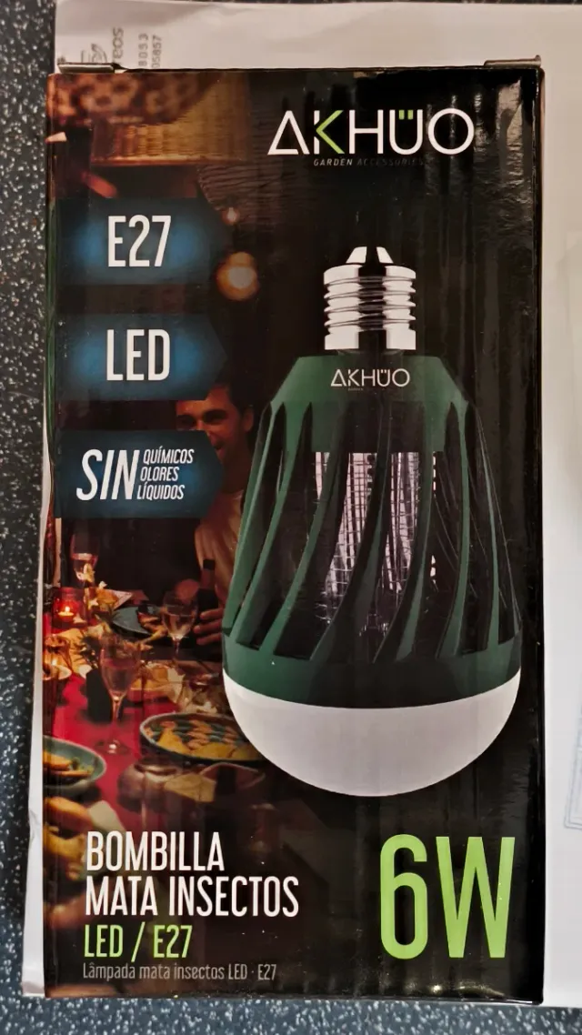 Bombilla LED AKHUO Mata Insectos E27 actinica