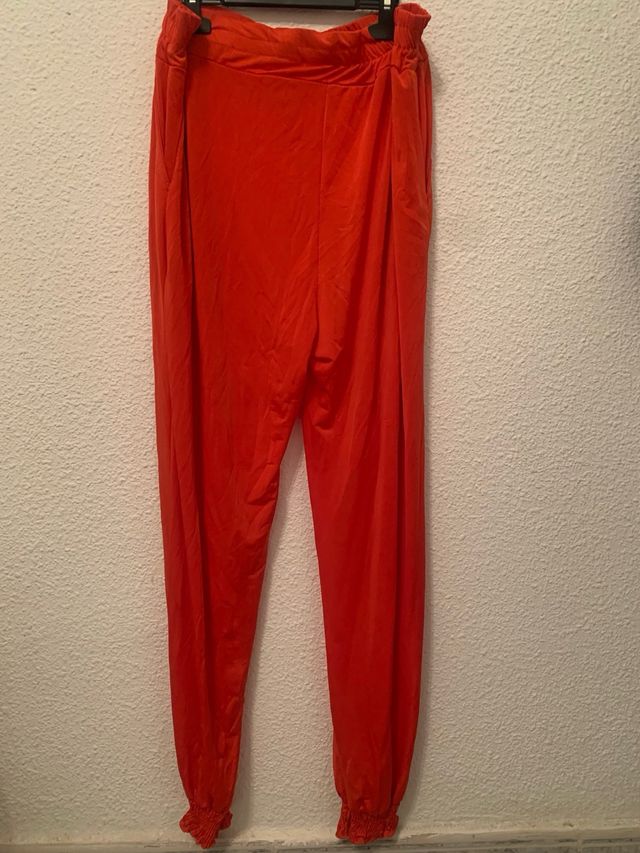 Pantalón bombacho rojo