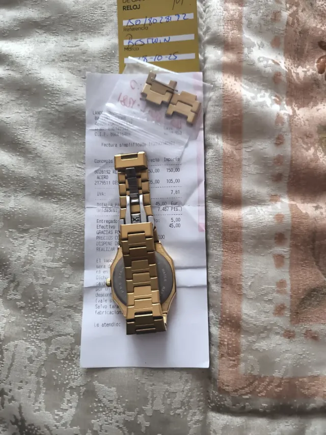 Reloj BESTWIN Caballero Dorado y Verde