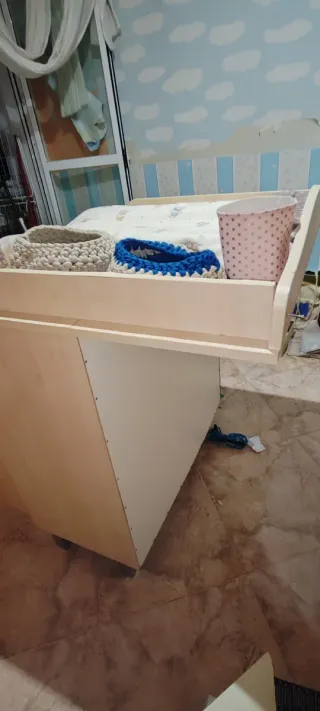 Mueble cambiador bebé