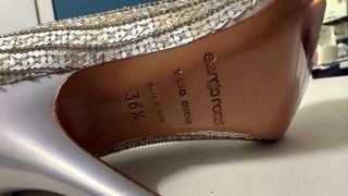 Scarpe Sergio Rossi con paillettes oro e argento