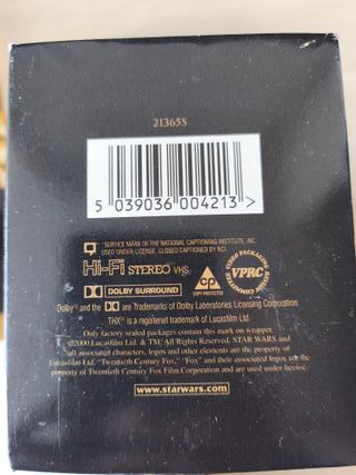 Trilogía Star Wars VHS (Inglés)