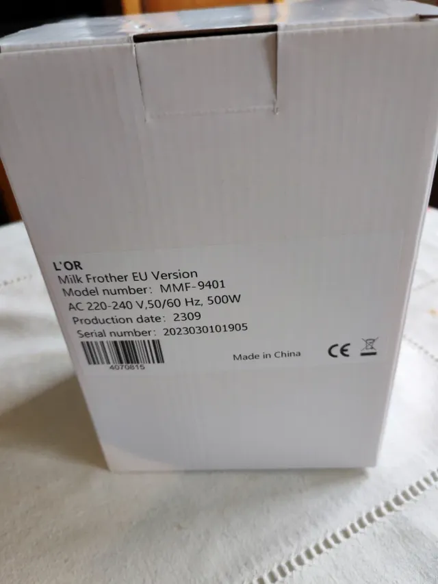 Espumador de leche LOR precintado