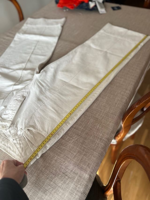 Pantalón ZARA blanco recto