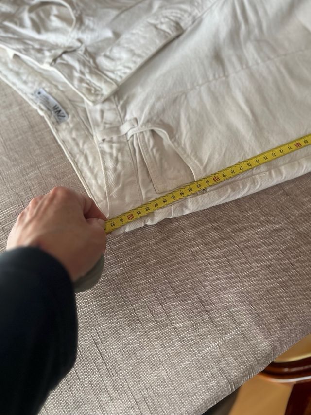 Pantalón ZARA blanco recto