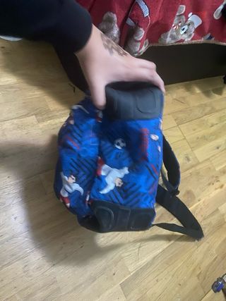 Mochila Totto Fútbol Azul
