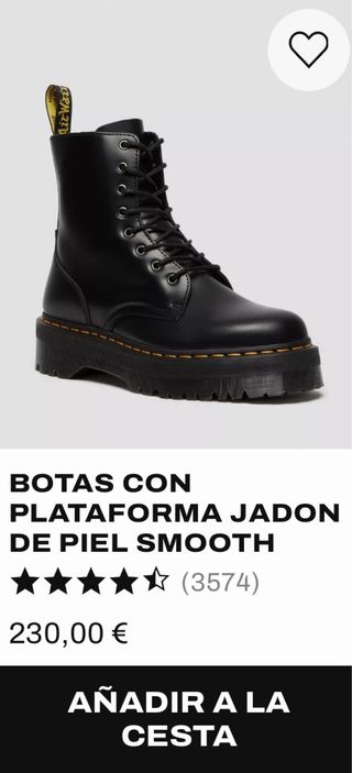 Botas Dr. Martens Negras Talla 37