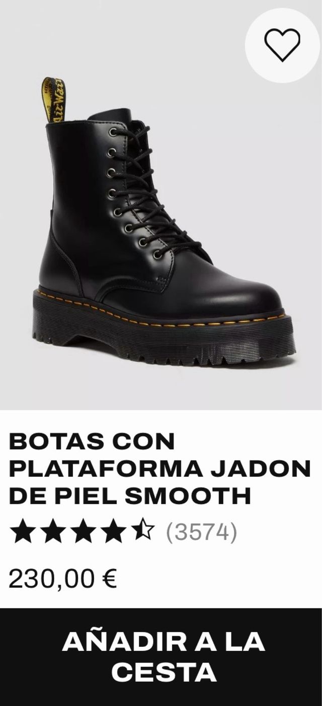 Botas Dr. Martens Negras Talla 37