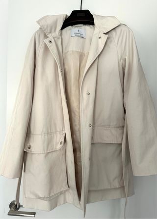 CHOLLO! Lote trench gabardina chaquetón gris