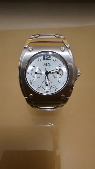 Reloj MX Plata y Blanco