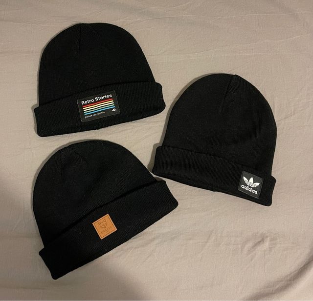 Lote 3 Gorras Negras