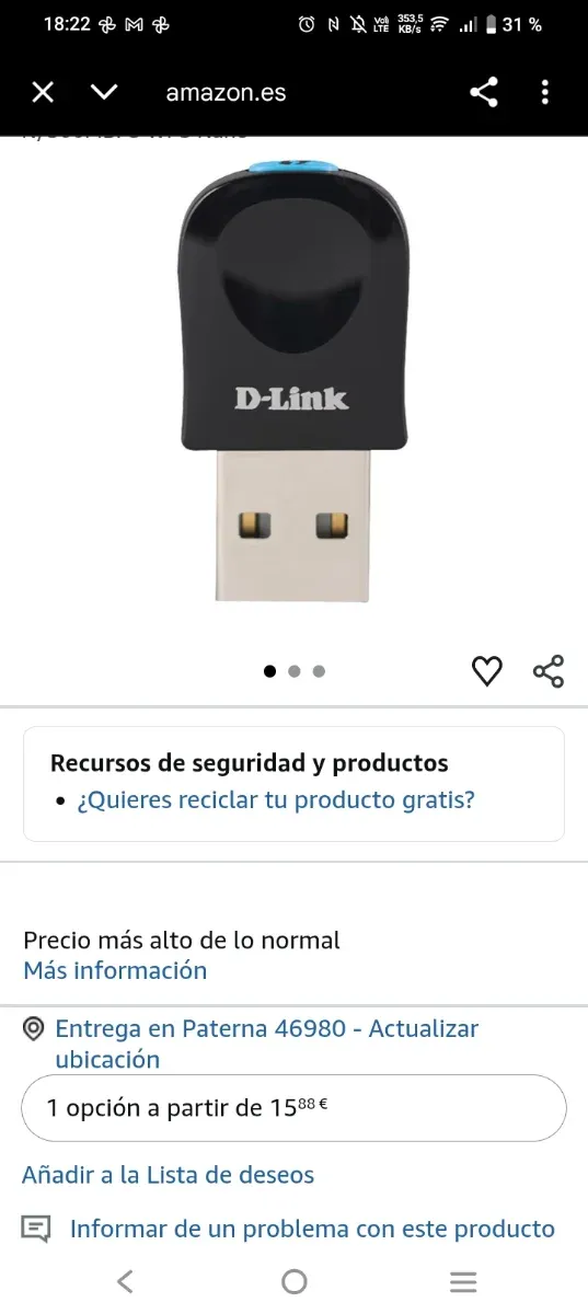 Adaptador USB WiFi D-Link