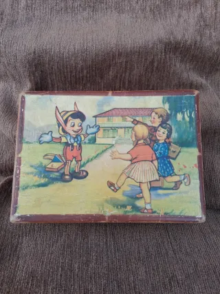 Caja Antigua Decorada Pinocchio
