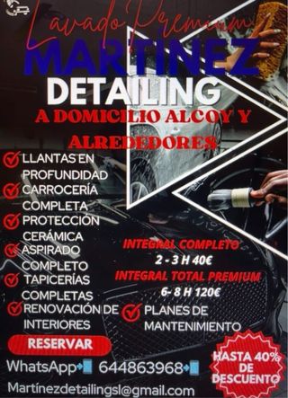 Servicio de limpieza y detallado de vehículos