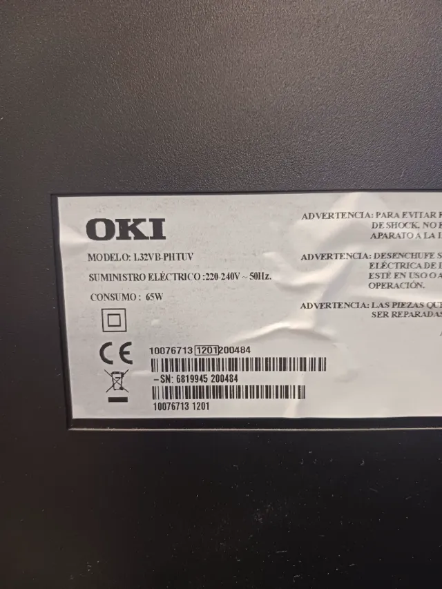 Televisor OKI 32 pulgadas