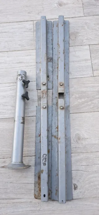 Base pieghevole in metallo per ombrellone in alluminio 60x60