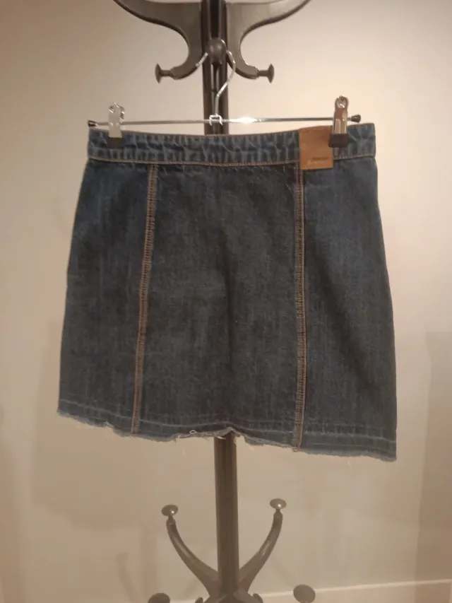 Falda vaquera botones frontal