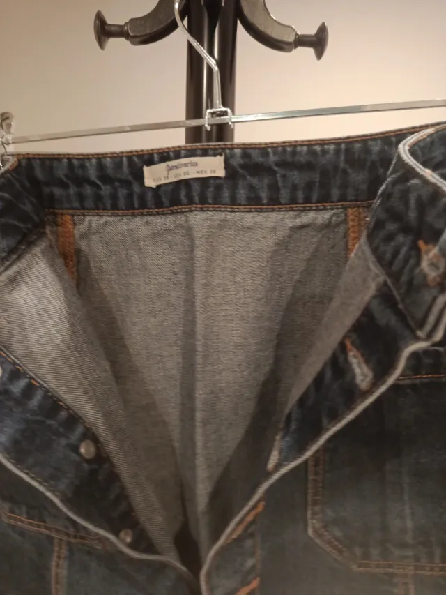 Falda vaquera botones frontal