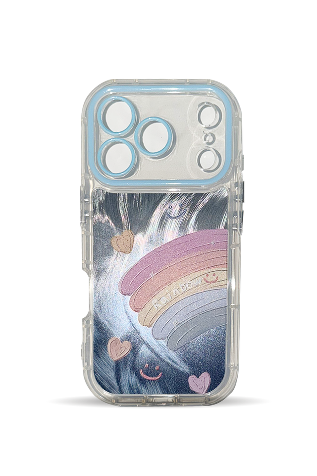 Funda iPhone 14 Pro Arcoíris Kawaii Nueva