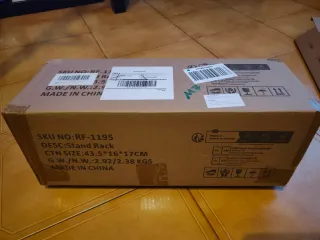 Perchero de madera con 8 ganchos