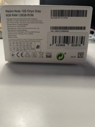 Xiaomi Redmi Note 10S Grigio Onice 128GB