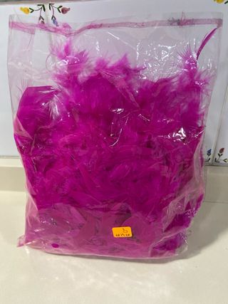 Boa de plumas fucsia para disfraz