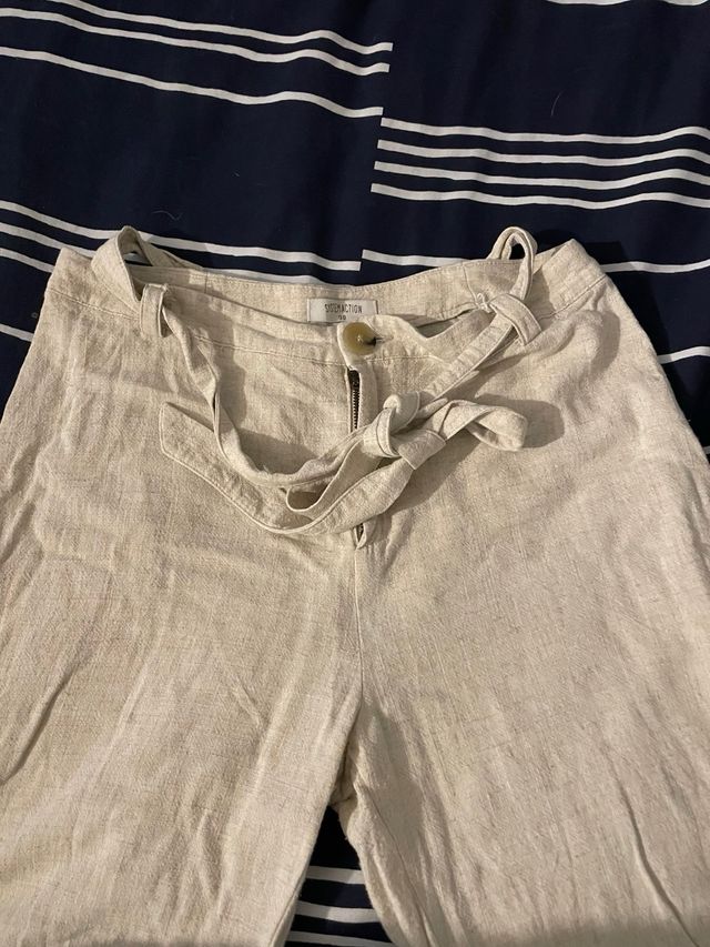 Pantalón beige Systemaction talla 38